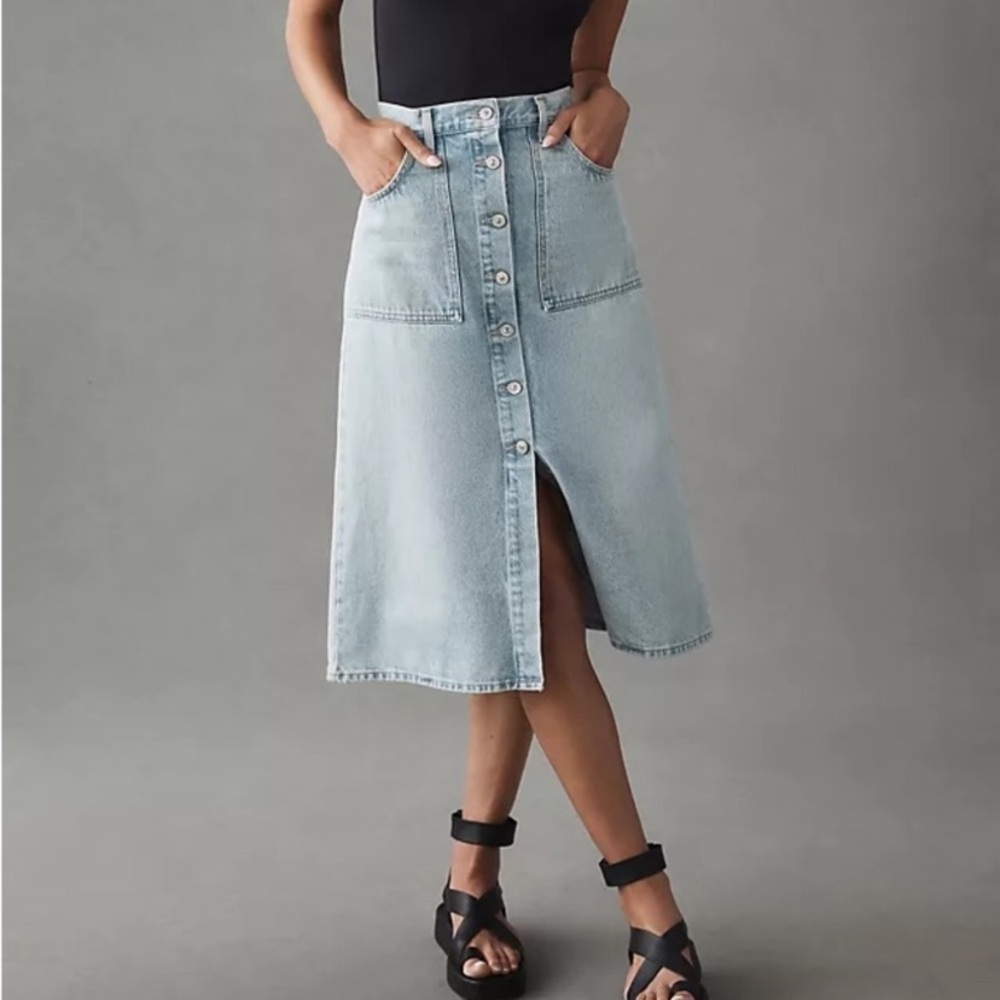 Citizens of Humanity Women's Anouk Denim Midi Skirt
size 26